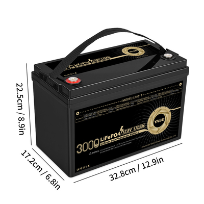 12 Volt 12V 170Ah Baterai Lithium Lifepo4 Isi Ulang Siklus Dalam 4S1P