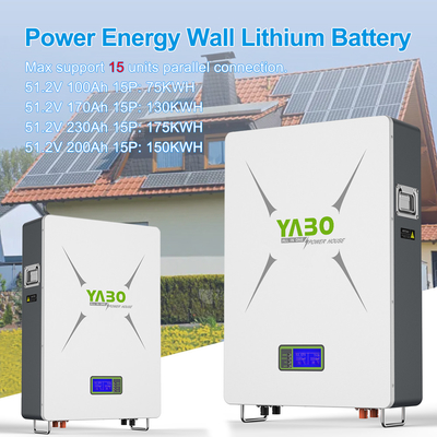 Diy Lifepo4 Powerwall 48V 170Ah 200Ah 230Ah Penyimpanan Sistem Energi Surya
