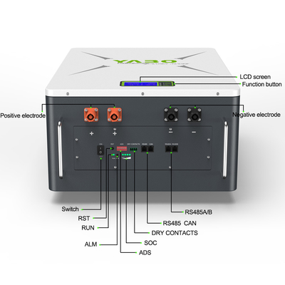 10kwh 51,2 V 200ah Paket Baterai Lithium Lifepo4 48v Powerwall Diy