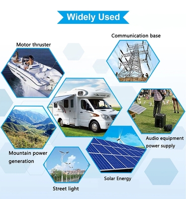 24V 36V 48V 12V Lifepo4 Baterai 12v 200ah Yacht Solar Storage UPS