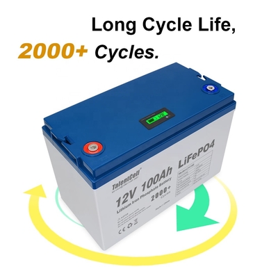 Baterai Golf Lifepo4 Solar RV Isi Ulang 100ah 12v baterai lithium lifepo4