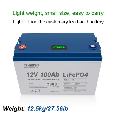 Baterai Golf Lifepo4 Solar RV Isi Ulang 100ah 12v baterai lithium lifepo4