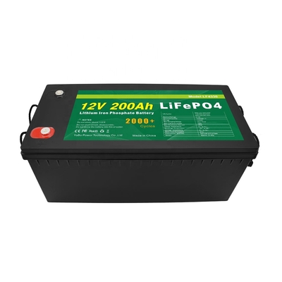 RV BMS 100ah 12v Baterai Lithium Lifepo4 Siklus Dalam 2000 Kali