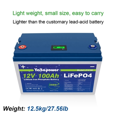 Lifepo4 12v 100ah Lithium Iron Phosphate Battery Pack Sepeda Listrik Golf Carts Boats