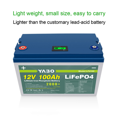 100 Ah Lifepo4 12 Volt Deep Cycle Baterai Lithium 2000 Siklus Ganti Gel