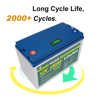 100 Ah Lifepo4 12 Volt Deep Cycle Baterai Lithium 2000 Siklus Ganti Gel