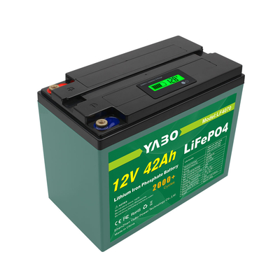 12V 40Ah Lifepo4 Sel Baterai Isi Ulang Untuk Sistem Manajemen Surya