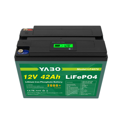 12V 40Ah Lifepo4 Sel Baterai Isi Ulang Untuk Sistem Manajemen Surya