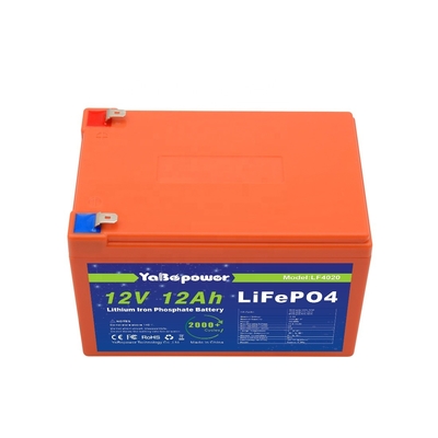 12.8v 12v 12ah Lifepo4 Baterai Isi Ulang Discharge Saat Ini 6A