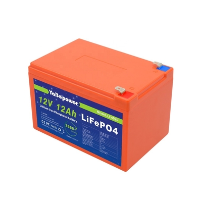 12.8v 12v 12ah Lifepo4 Baterai Isi Ulang Discharge Saat Ini 6A