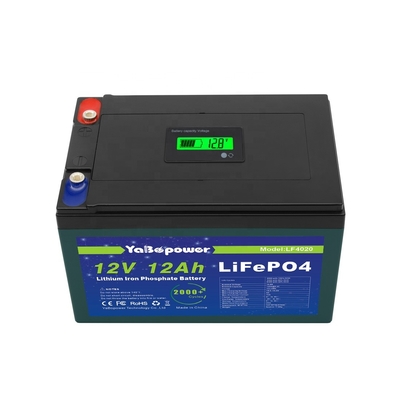 Pabrik Penjualan Panas Disesuaikan 12v 12Ah Discharge Saat Ini 6A Baterai Lifepo4 Dengan Kapasitas Menonjol