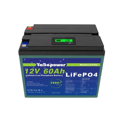 2021 Siklus hidup yang lebih lama Harga Pabrik Baterai Lithium ion Lifepo4 12v 60Ah Untuk Tata Surya Rumah