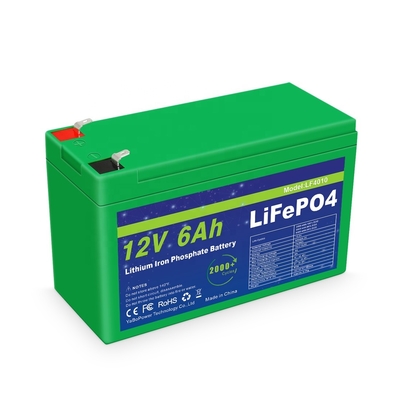 Smart BMS 12v 6ah Lifepo4 Paket Baterai Deep Cycle 2000 Siklus