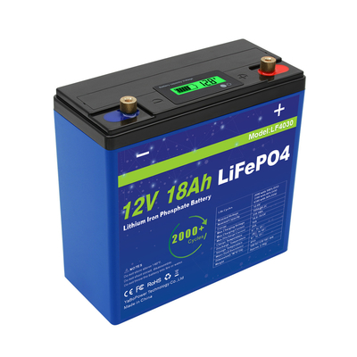 Baterai Lifepo4 12V 18Ah Ringan Kapasitas Besar Umur Siklus Panjang Garansi 3 Tahun