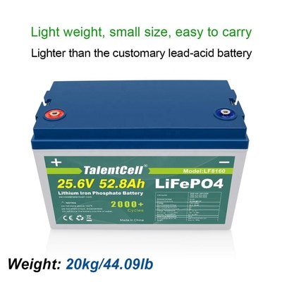 25.6v 52ah 50ah 24v Lifepo4 Deep Cycle Baterai Surya 3000 Siklus