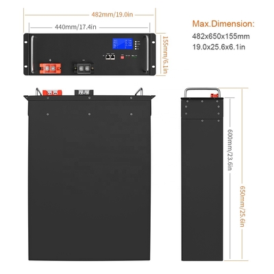 48v 300ah Lifepo4 Sel Baterai Litium Ion Deep Cycle 51,2v 50Ah 250Ah
