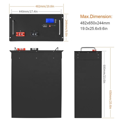 48V 100Ah 200Ah Lifepo4 House Battery Kereta Golf 1000W