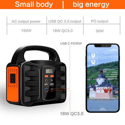 Pabrik Shenzhen 155Wh 3.7V 42000mAh Catu Daya Portabel Luar Ruangan 150W Stasiun Pengisian &amp; Pembangkit Listrik