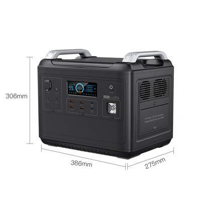 Pembangkit Listrik Portabel LiFePO4 Untuk Air Conditioner Kulkas Rumah 2000w Lifepo4 Ups Solar Generator