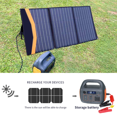 Output penyimpanan energi portabel 110V AC baterai lithium ion 300W pembangkit listrik rumah energi terbarukan