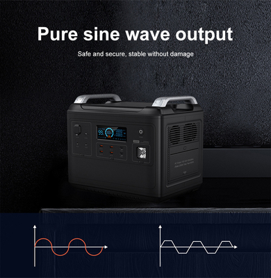 Ups Lithium Pembangkit Listrik Portabel Lifepo4 Solar 2000W 1000 Watt Dua Arah Cepat