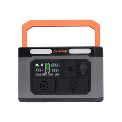 Pembangkit Listrik Portabel Lithium Dalam Ruangan Untuk Tesla Rechargeable Tailgating 110V 220V 2000W