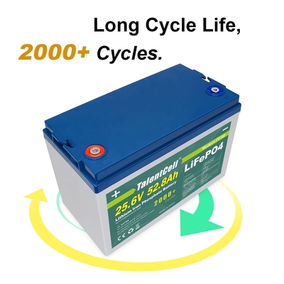 Baterai Lithium Ion Ferrous Phosphate Lifepo4 Untuk Ev 24v 50ah