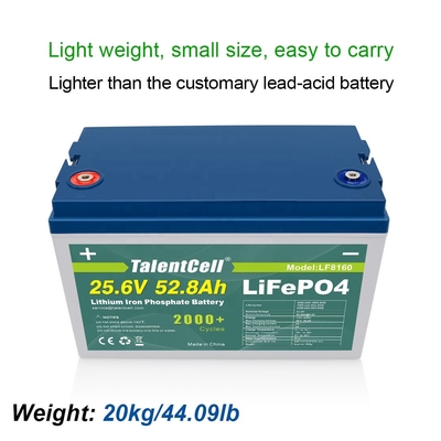 Baterai Lithium Ion Ferrous Phosphate Lifepo4 Untuk Ev 24v 50ah