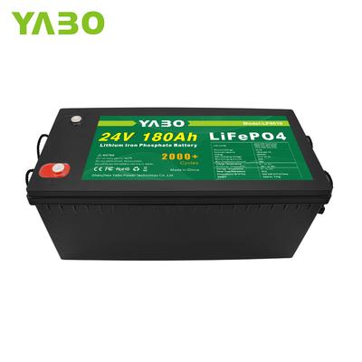 Kualitas Tinggi Umur Panjang 2000 Siklus Murah Lithium Iron Phosphate 24V 180Ah Paket Baterai Lifepo4