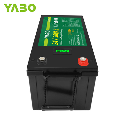 Baterai Lithium Iron Phosphate Baterai Lifepo4 24 Volt Layar LCD 24v 100ah 150Ah