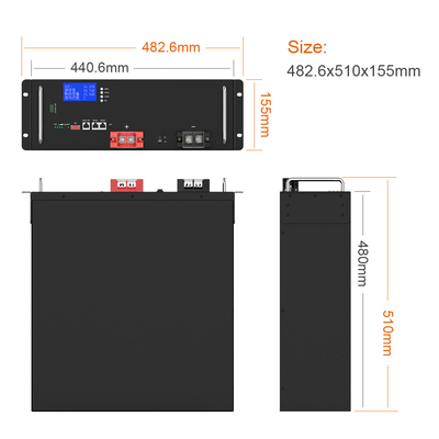 YABO Lithium Ion Rack Mount 10kwh 20kwh 48V 400Ah 200Ah 150Ah Baterai Lithium Ion LiFePO4 Untuk Baterai Penyimpanan Energi Surya