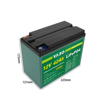 Casing Plastik 12V 42Ah Lifepo4 Battery Pack Dengan Konfigurasi Sel 32700 6Ah 4S4P