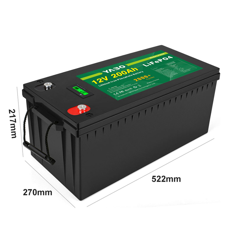 200Ah 300Ah Lithium 100ah 12v Lifepo4 Paket Baterai Deep Cycle RV Yacht Marine Solar