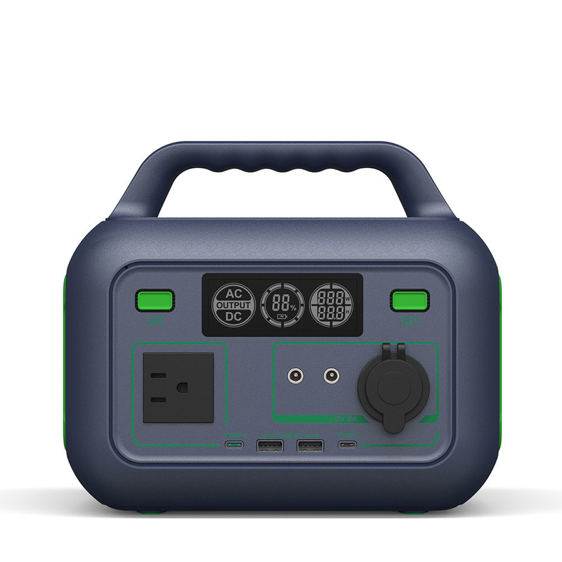 Baterai Berkemah Pembangkit Listrik Tenaga Surya Lithium Tipe C Luar Ruangan Input PD60W 300W