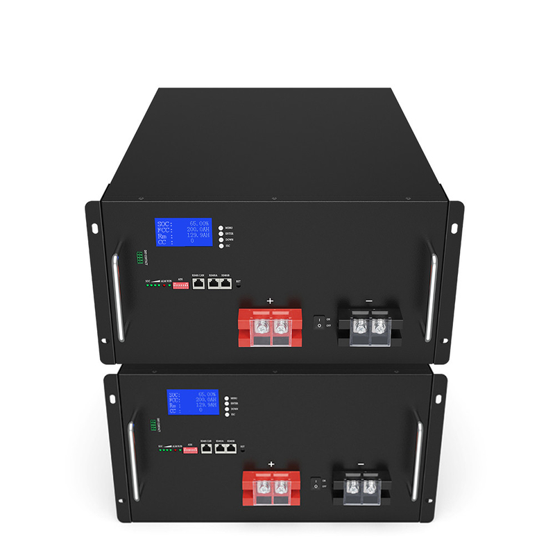 Penyimpanan Energi BMS Deep Cycle Penyimpanan Isi Ulang Solar 48V 200Ah Baterai Lithium Ion LiFePO4 untuk UPS Golf Cart