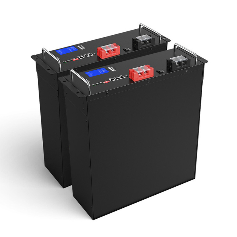 Baterai Lithium Ion Disesuaikan 50Ah 150Ah 200Ah 48V 100Ah LiFePO4 Untuk Tata Surya