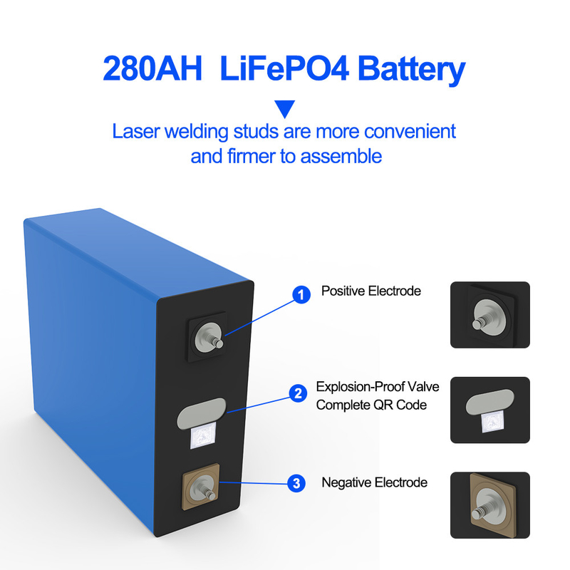Super sale 3.2V 280Ah Lifepo4 Baterai Cell 4000 Siklus kelas A Revolusioner3.2V 280Ah